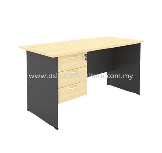 4' Office Table/desk | Study Table | Computer Table c/w Hanging Drawer (Color Maple) - study/office table Kuchai Lama | study/office table Bangsar | study/office table Kelana Jaya | study/office table Cheras | study/office table Ampang