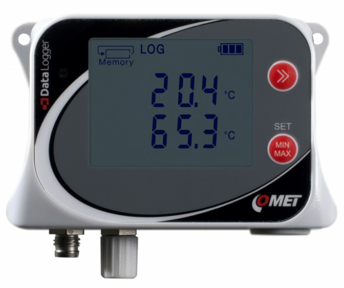 comet u0121 temperature data logger for two external pt1000 probes