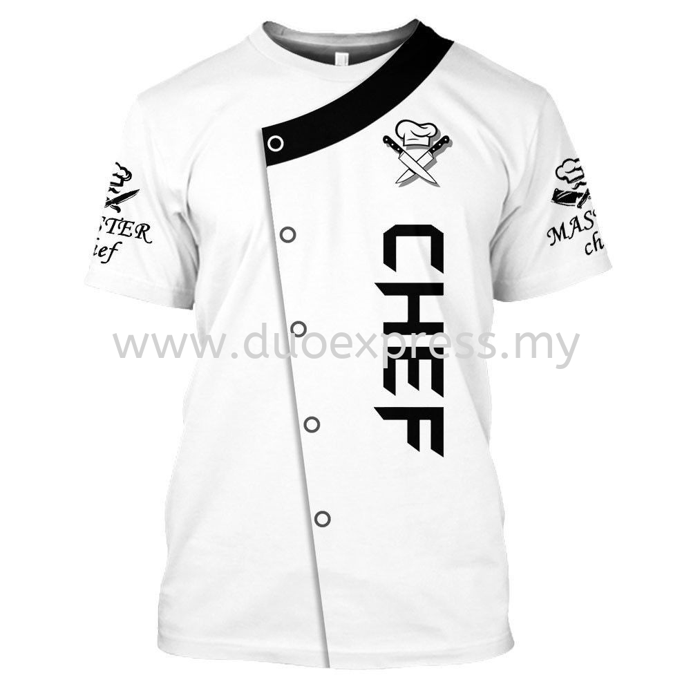 Cetak Baju T Shirt Chef 