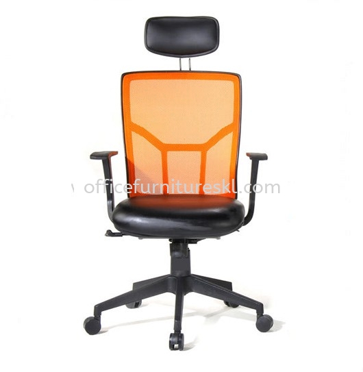 ECHO KERUSI PEJABAT JARING TINGGI DENGAN KAKI PLASTIK (NYLON)-kerusi pejabat jaring eksekusif taipan business centre | kerus pejabat jaring eksekusif solaris | kerusi pejabat jaring eksekusif top 10 must have office chair