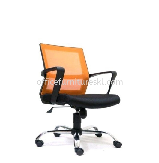 BRIGHTON LOW BACK ERGONOMIC MESH OFFICE CHAIR WITH CHROME BASE-ergonomic mesh office chair bukit gasing | ergonomic mesh office chair exchange 106@trx | ergonomic mesh office chair top 10 best selling  office chair