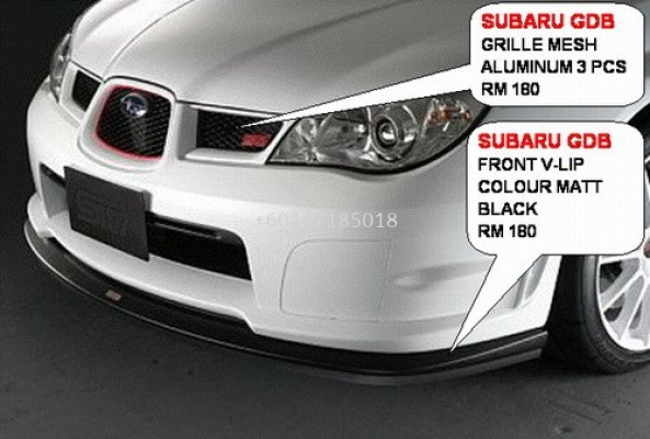 subaru impreza grille mesh real carbon fiber material  new set