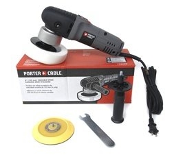 Porter Cable 7424 XP Dual Action Orbital Polisher + FREE BACKING PLATE and Accessories