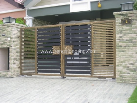 Stainless Steel Swing Main Gate