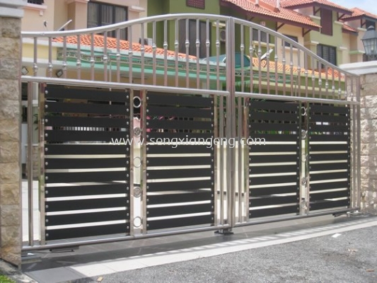 Stainless Steel Swing Main Gate