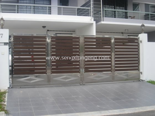 Stainless Steel Folding Main Gate