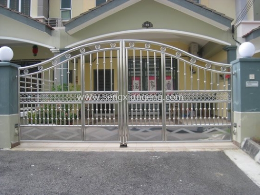 Stainless Steel Swing Main Gate