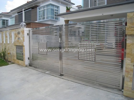 Stainless Steel Swing Main Gate