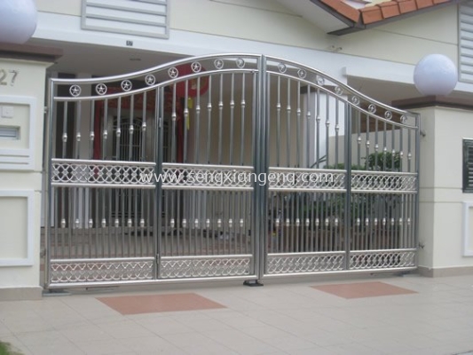 Stainless Steel Swing Main Gate