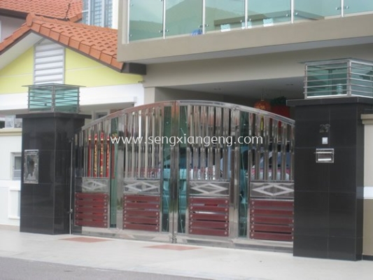 Stainless Steel Swing Main Gate