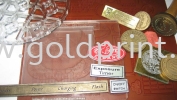 Engraving on Metal, Acrylic and Plastic Samples CNC Engraving Router Machineries