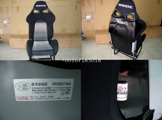 subaru impreza gdb sport seat bride cuga black back with railing bracket.