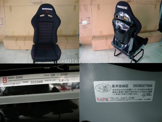 mitsubishi lancer cs3 sport seat bride gias lowmax black edition black back 