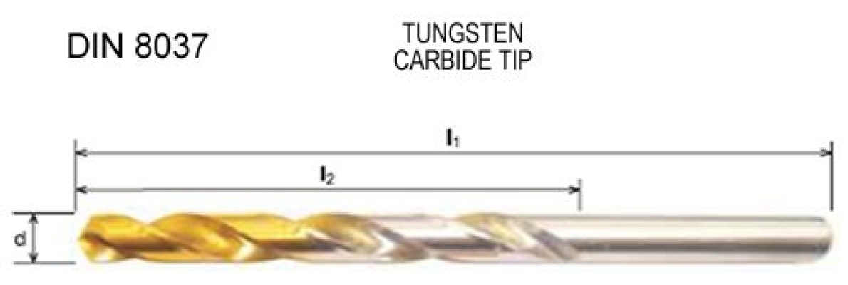 Carbide Tipped Jobber Dirlls - JORAN ( TUNGSTEN CARBIDE)