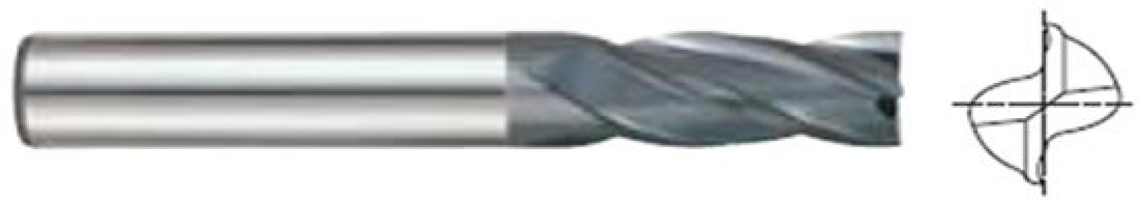 2 & 4 Flute, Carbide End Mill - Extra Long Series