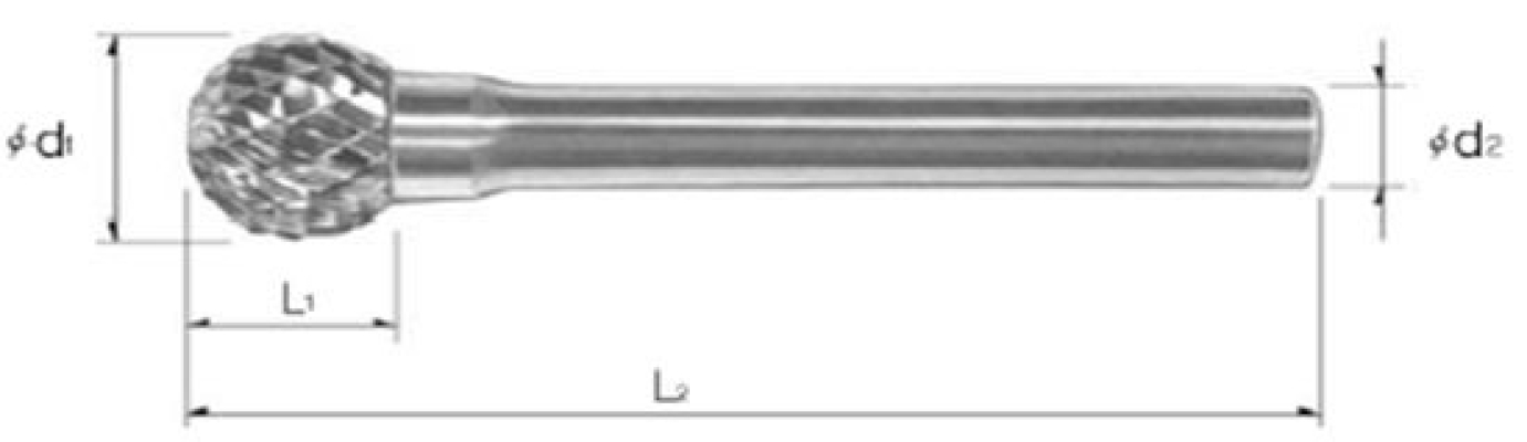 Rotary Burrs - Ball Shape (Form D)