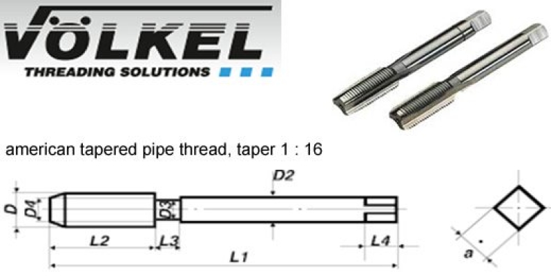 Short Hand Tap (NPT) - HSS-G