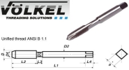 Machine Taps (UNS & UN) - ISO 529 Form B HSS-E Tolerance 2B Machine Tap Tooling