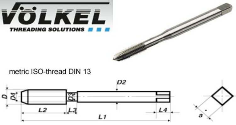 Fluteless Machine Taps (Forming Taps) - JIS Standard 2.1/2 Thread Start HSS-E Tolerance