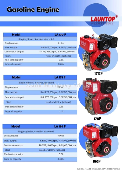 LAUNTOP GASOLINE ENGINE