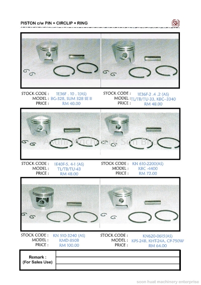 Spare Part TL-33/TB-33/TU-33