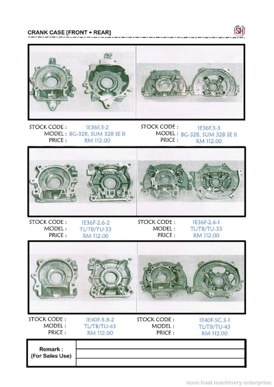 Spare Part BG-328,SUM 328 SE II, T/TB/TU-33,TL/TB/TU-43