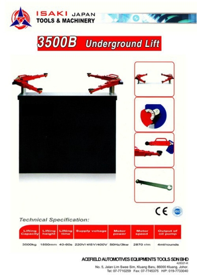 3500B Underground Lift