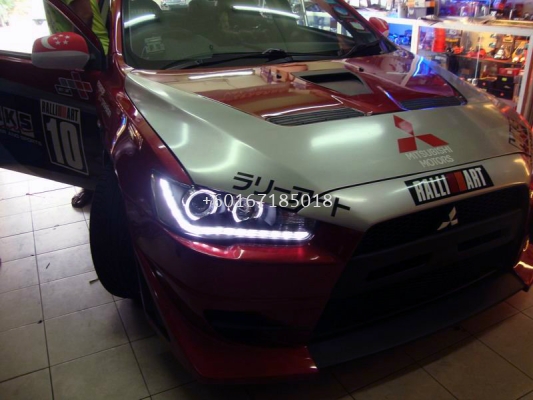 MITSUBISHI LANCER GT HEAD LAMP AUDI PROJECTOR