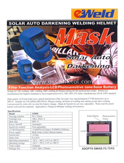 Auto Darkening Welding Helmet