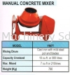 Manual Concrete mixer Hisaki