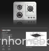 GRA-30B4 LEBEN Gas Hob Kitchen