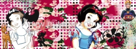 1-415_Charming_Snow_White_k KOMAR- DISNEY Wallpaper (0.53m x 10m)