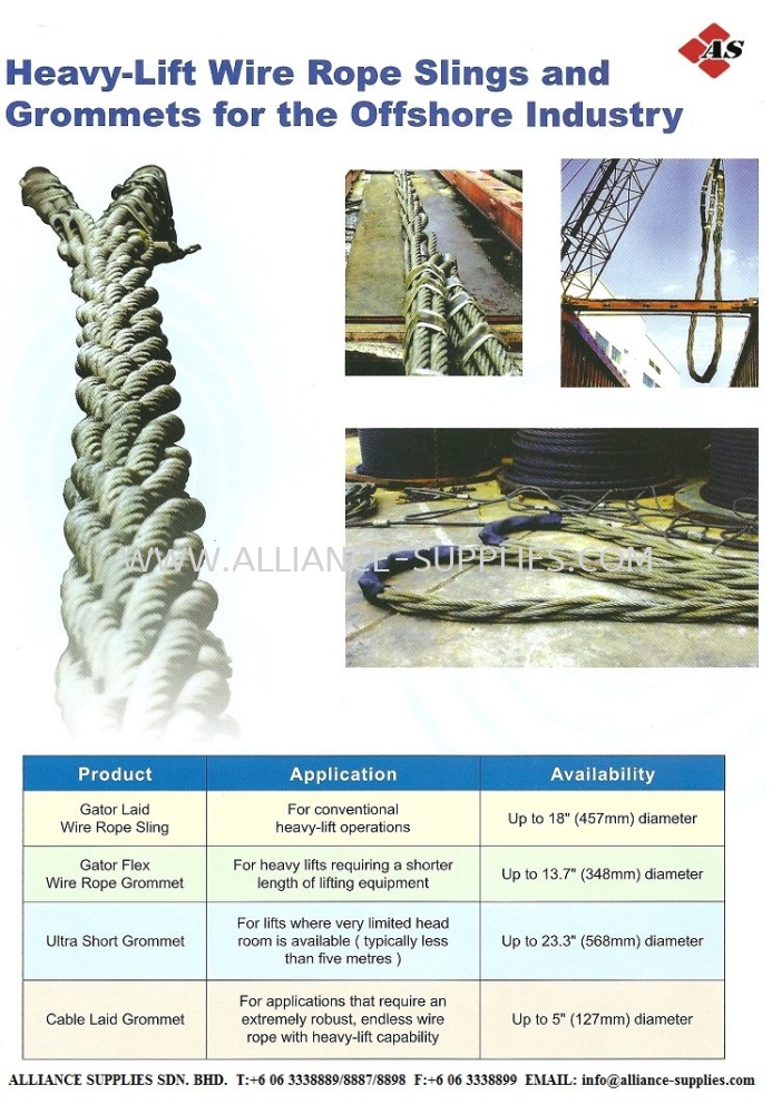 Heavy-Lift Wire Rope Slings/ Grommets for Offshore Wire Rope/ Rope ...