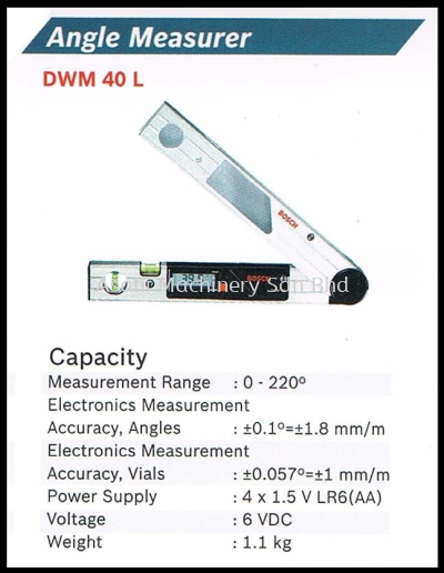 Bosch Angle Measure