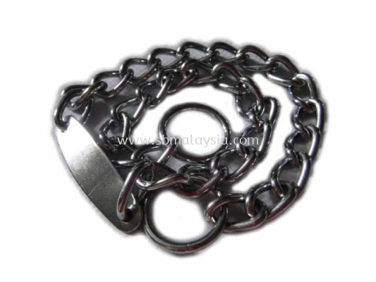 BO-1731  Chain Collar With Dog Tag