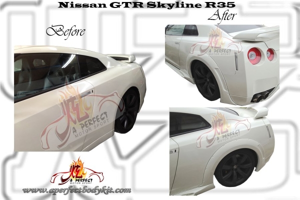 Nissan GTR R35 W Style Rear Fender