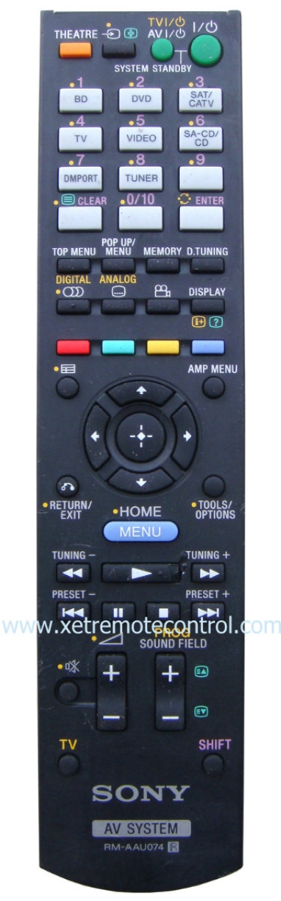 RM-AAU074 SONY HOME THEATER REMOTE CONTROL  (original)