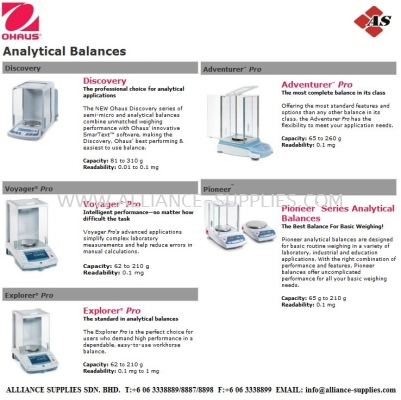 OHAUS Analytical Balance