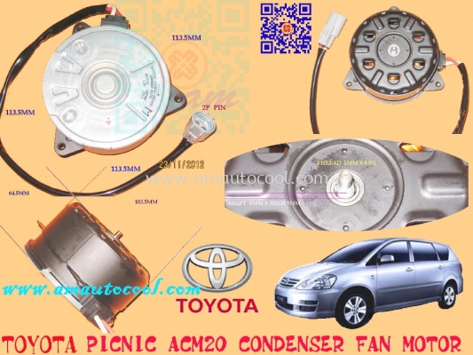 (CDF)   Toyota Picnic ACM20 ND Condenser Fan