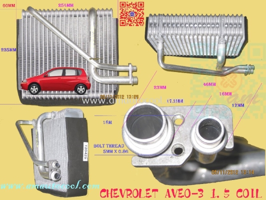 (CLC)  Chevrolet Aveo-3 Cooling Coil 