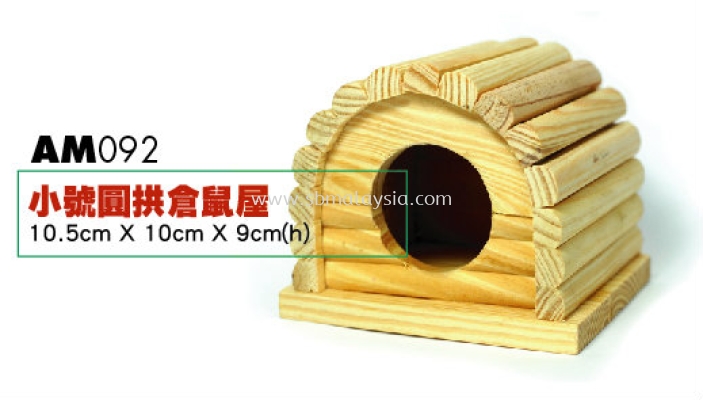 AM092  Wooden House Rounded Roof