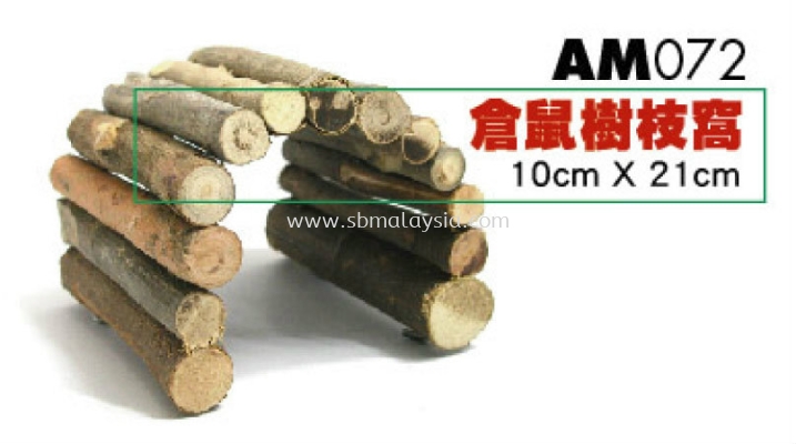 AM072  Hamster Wooden Stick Tunnel