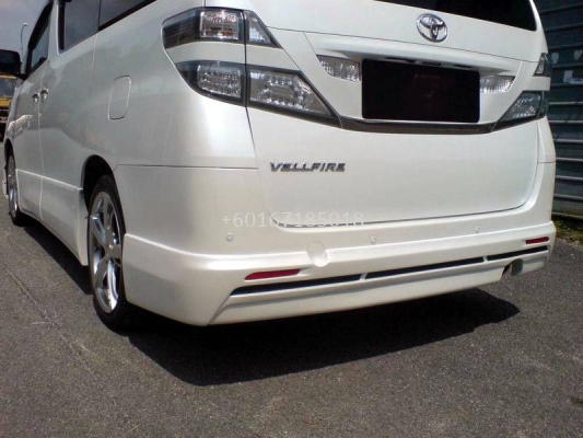 TOYOTA VELLFIRE BODYKIT BUMPER REAR LIP ON TRD 