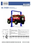 AB - 245GH 4.5 Ton Two Column Baseless Lift Abilita Italy Post Lift