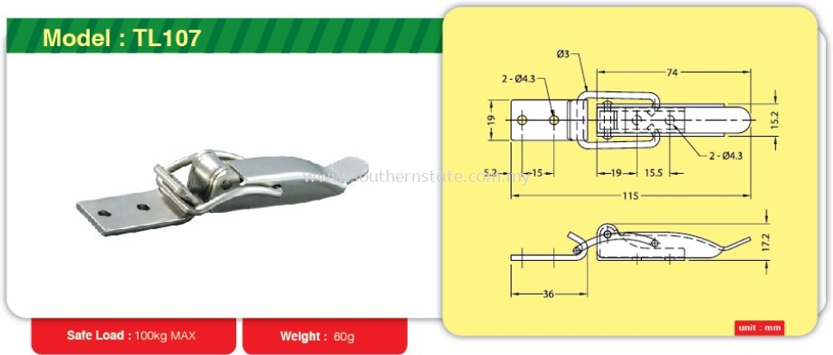 TL107- Toggle Link Clamp