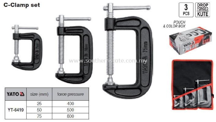 YATO G-Clamp Set