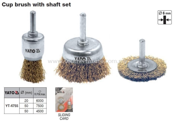 Yato Cup Brush with Shaft SetYT-4755