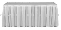 Single Box Pleat Table Skirting