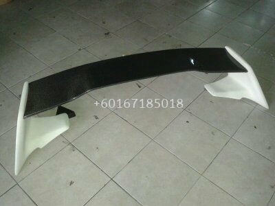 subaru impreza real carbon fiber spoiler sti sedan