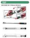 T07110N Professional Torque Wrench And Ratchet Handle Jonnesway